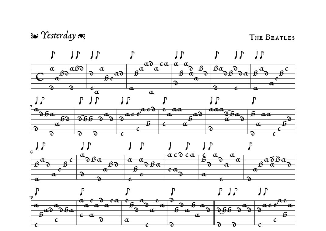 Yesterday (arr. David Hernández)