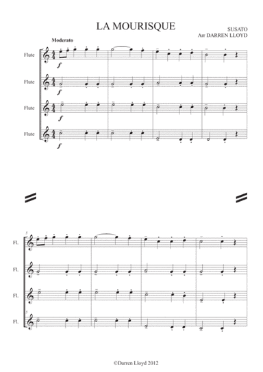 La Morisque - Flute quartet (arr. Darren Lloyd)