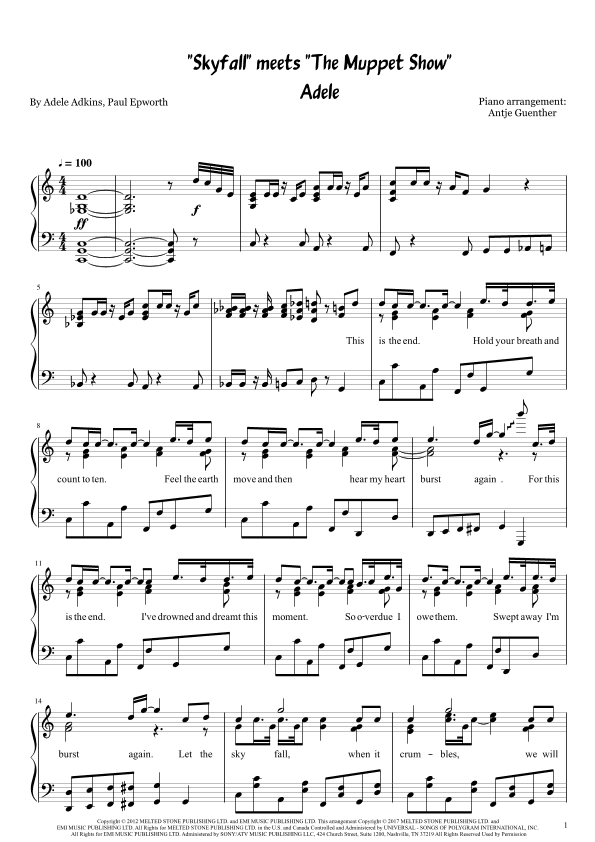 Skyfall (arr. Antje Günther)