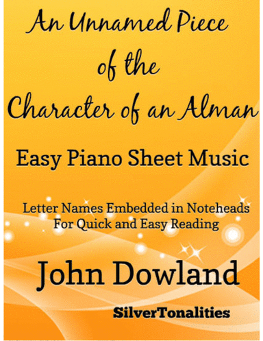 An Unnamed Piece of the Character of an Alman Easy Piano Sheet Music (arr. SilverTonalities)
