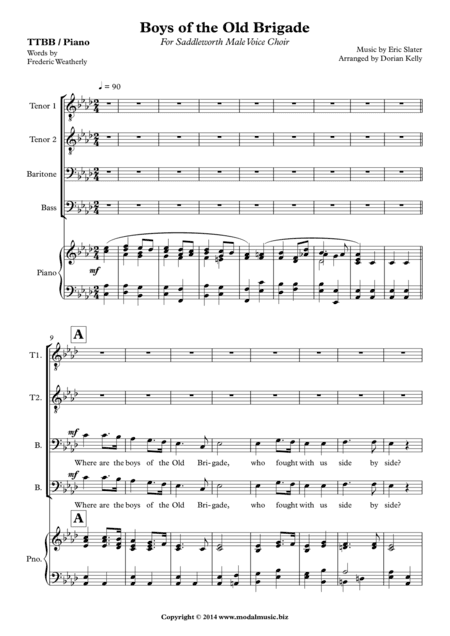 Boys of the Old Brigade (arr. Dorian Kelly)