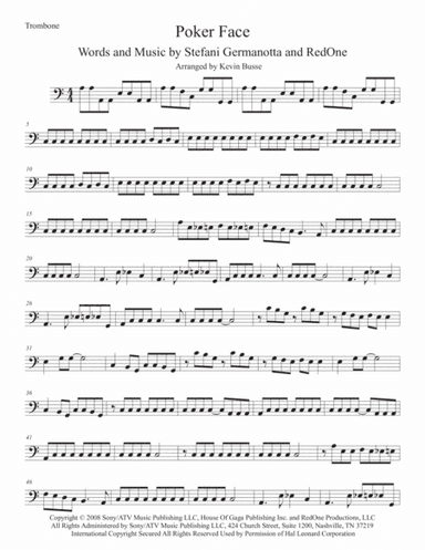 Poker Face (arr. Kevin Busse)