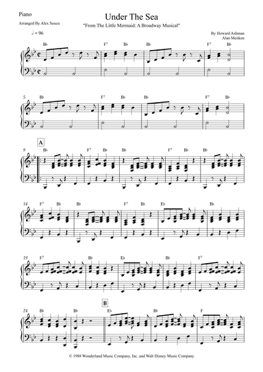 Under The Sea (arr. Alex Souza)