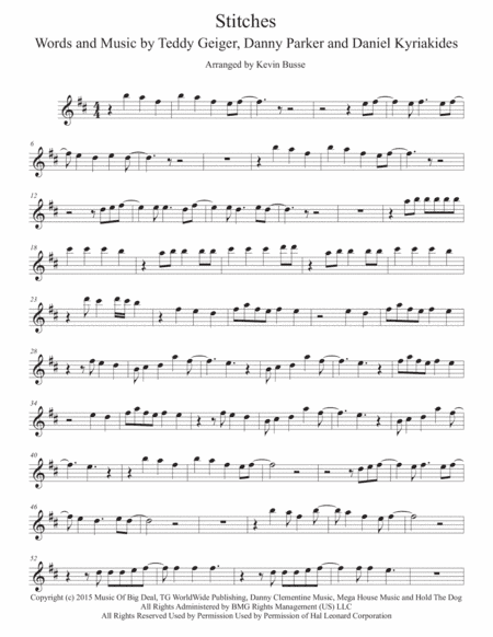 Stitches (arr. Kevin Busse)
