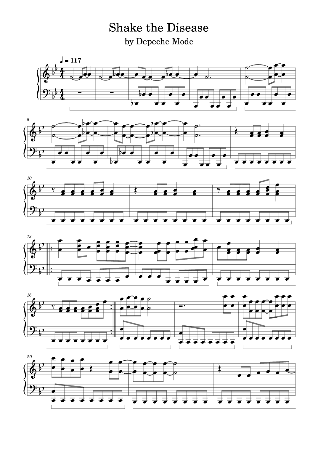 Shake The Disease (arr. Anya Alston)