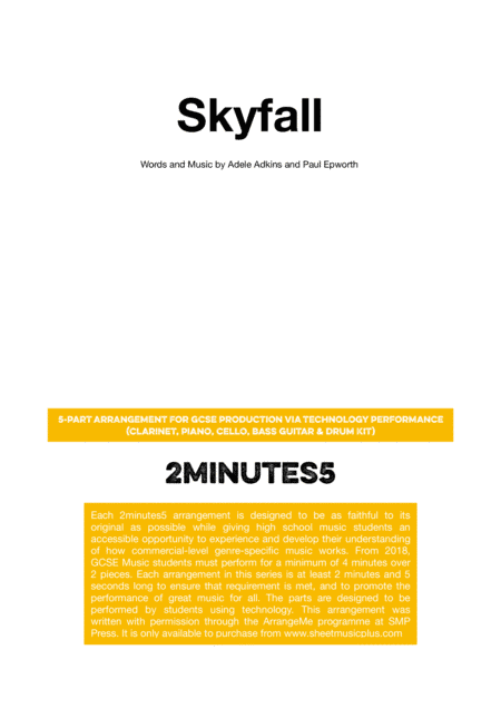 Skyfall (arr. Dave Lowe)