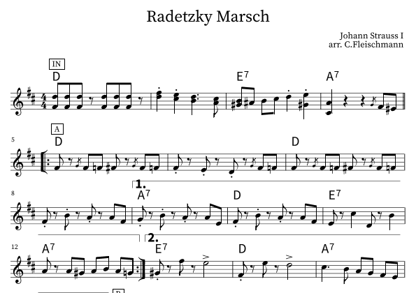 Radetzky Marsch (arr. Christoph Fleischmann)