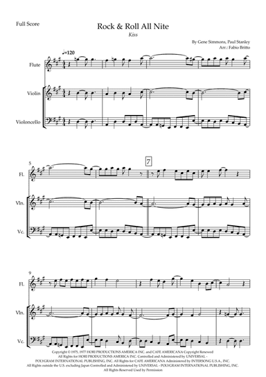 Rock And Roll All Nite (arr. Fabio Britto)