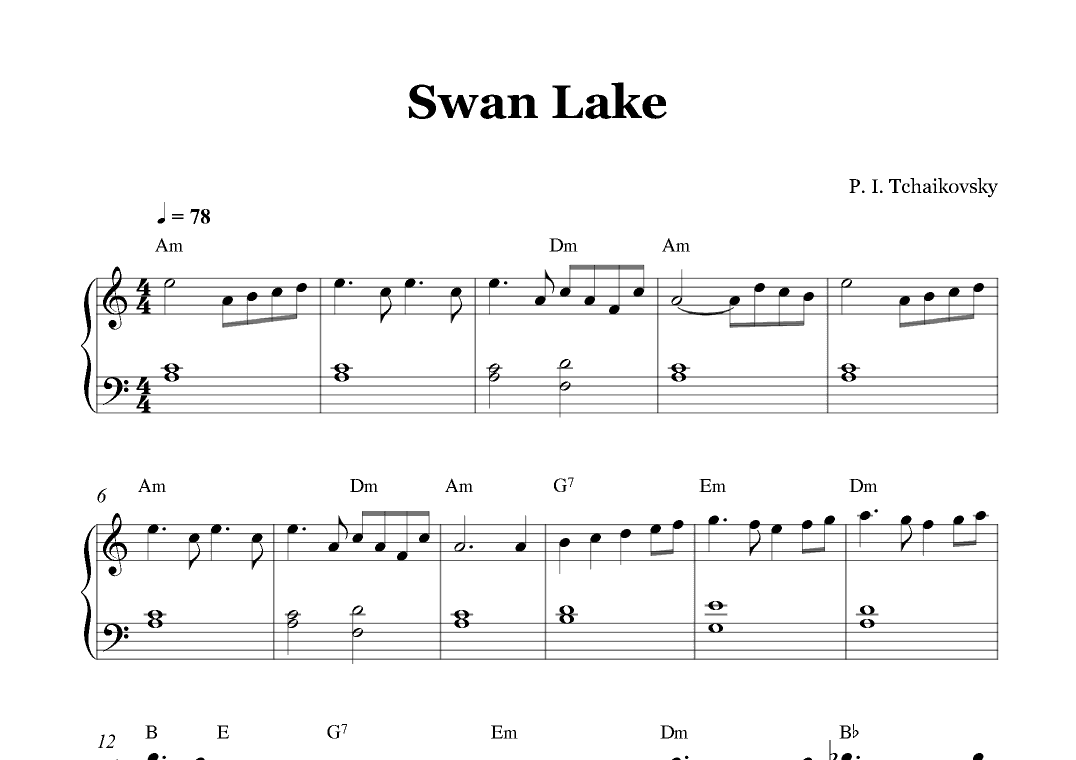 Swan Lake (arr. Gabriel Oliveira)