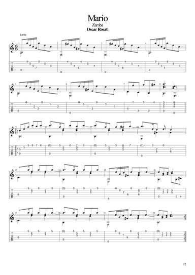 Mario (Zamba) (arr. Leonardo Ramos)