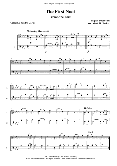 The First Noel (arr. Gert Th. Walter)