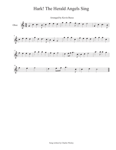Hark! The Herald Angels Sing - Oboe (arr. Kevin Busse)