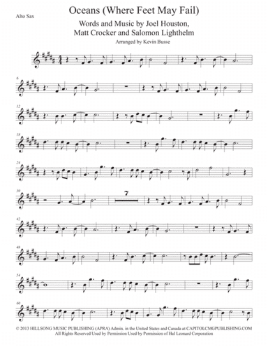 Oceans (Where Feet May Fail) (arr. Kevin Busse)