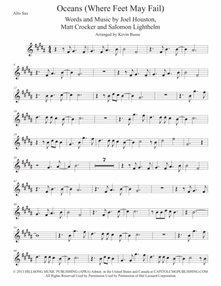 Oceans (Where Feet May Fail) (arr. Kevin Busse)