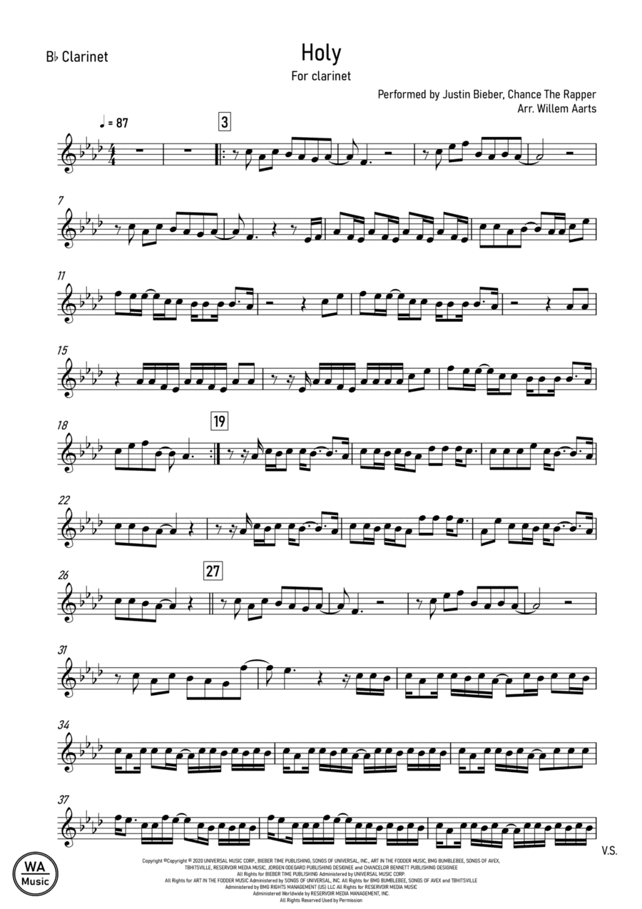 Holy (arr. Willem Aarts)