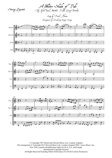 A Whiter Shade Of Pale (arr. Dandenong Ranges Strings)