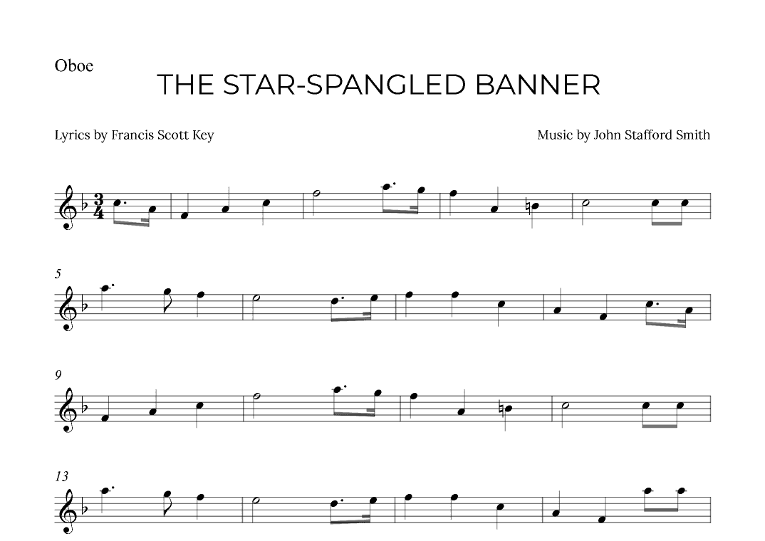 THE STAR-SPANGLED BANNER (arr. Alex Nunes Rodrigues)