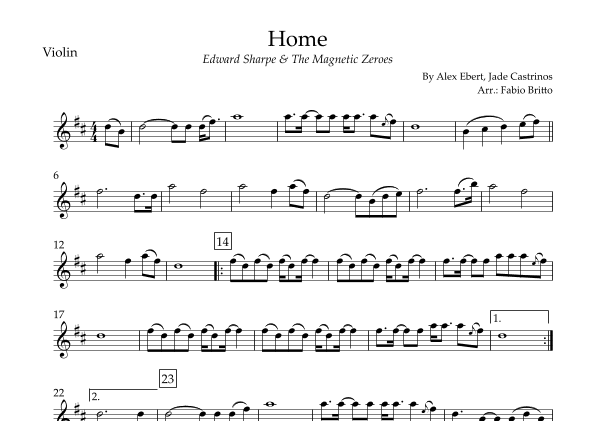 Home (arr. Fabio Britto)