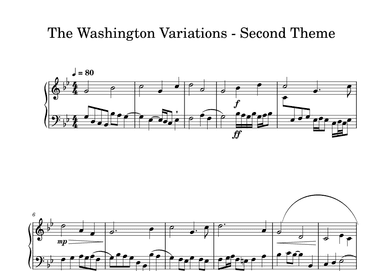 The Washington Variations - Second Theme