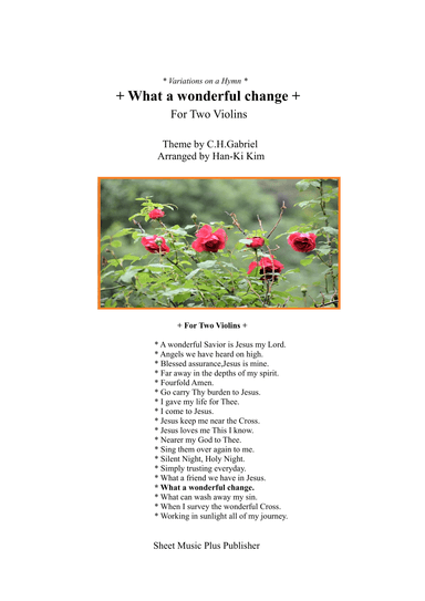 What a wonderful change (For Violin Duet) (arr. Han-Ki Kim)