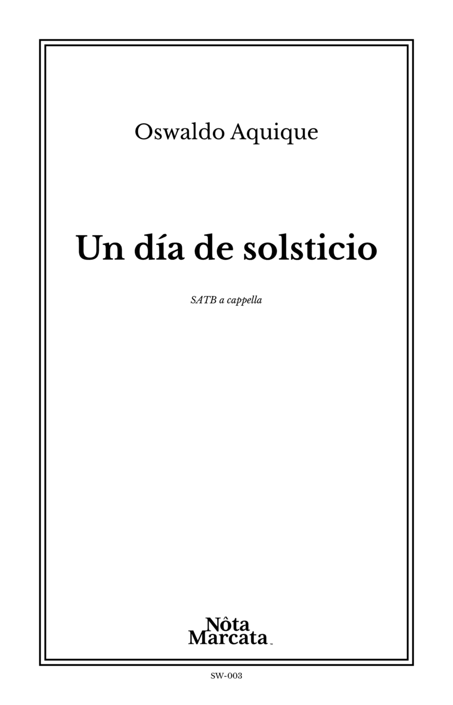 Un día de solsticio