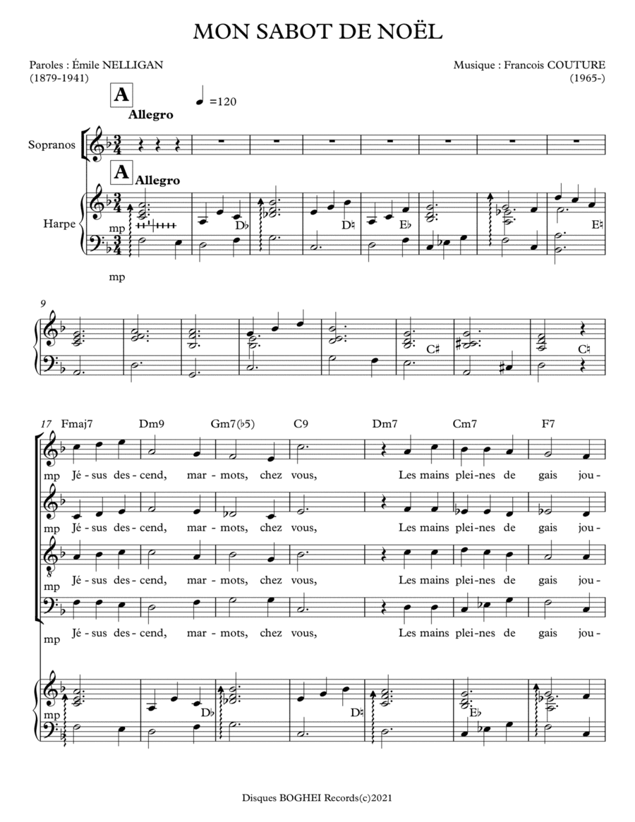 MON SABOT DE NOËL (arr. Disques BOGHEI Records)