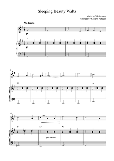 Sleeping Beauty Waltz (arr. Kaiserin Rebecca)