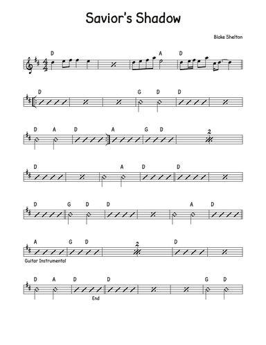 Savior's Shadow (arr. David M Fagnant)