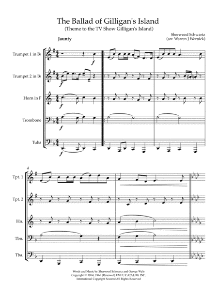 The Ballad Of Gilligan's Isle (arr. Warren J. Wernick)
