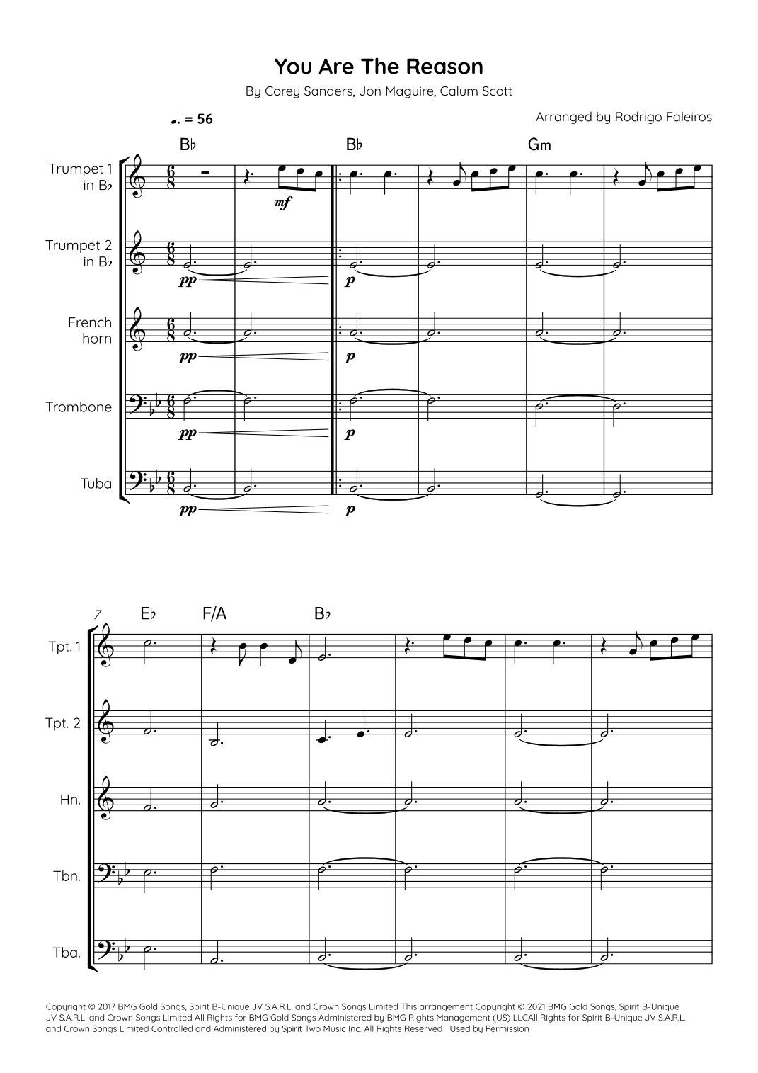 You Are The Reason (arr. Rodrigo Faleiros)