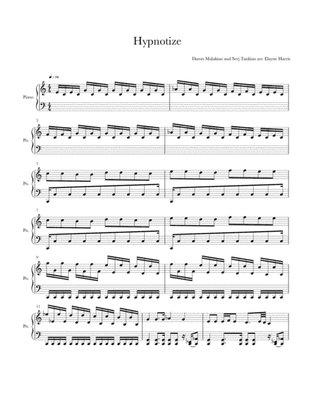 Hypnotize (arr. Elayne Harris)