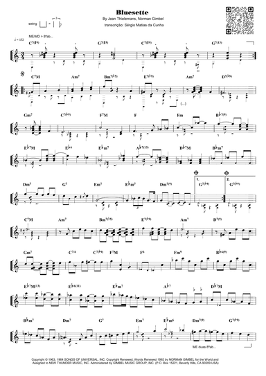 Bluesette (arr. Sérgio Matias da Cunha)