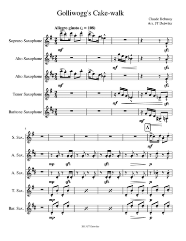 Golliwogg's Cake-walk (arr. JT Detwiler)