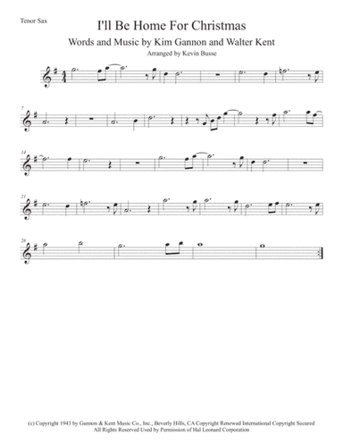 I'll Be Home For Christmas (arr. Kevin Busse)