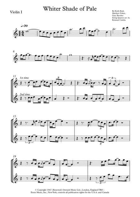 A Whiter Shade Of Pale (arr. Rommel Camba)
