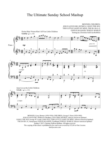 The Ultimate Sunday School Mashup (arr. Christine Sullivan Robbins)