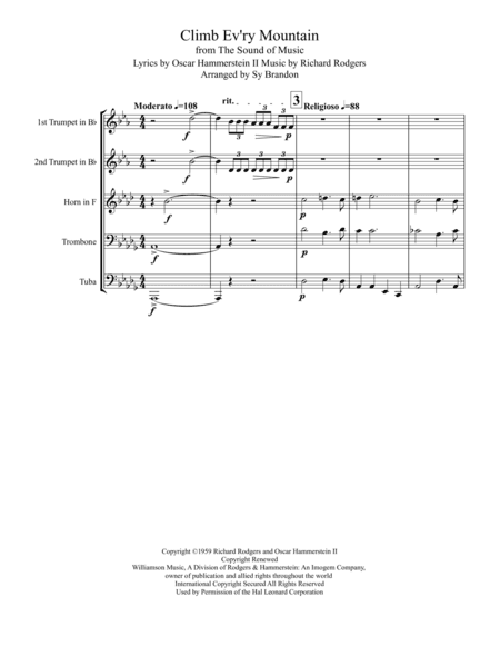 Climb Ev'ry Mountain (arr. Sy Brandon)