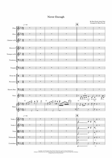 Never Enough (arr. Brian Pesoth)