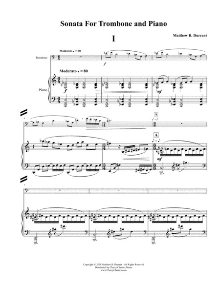 Sonata for Trombone & Piano