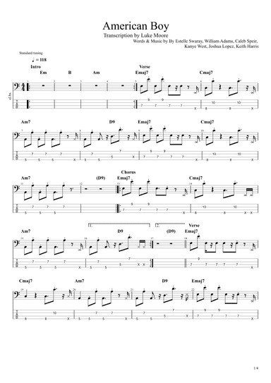 American Boy (arr. Luke Moore)