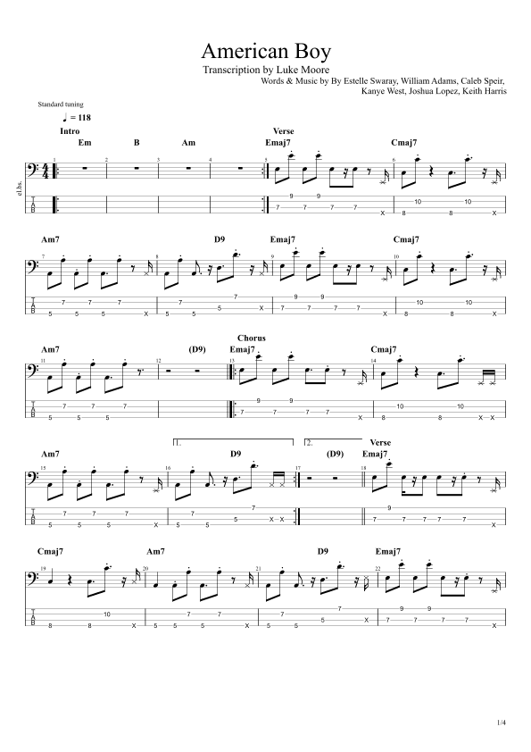 American Boy (arr. Luke Moore)