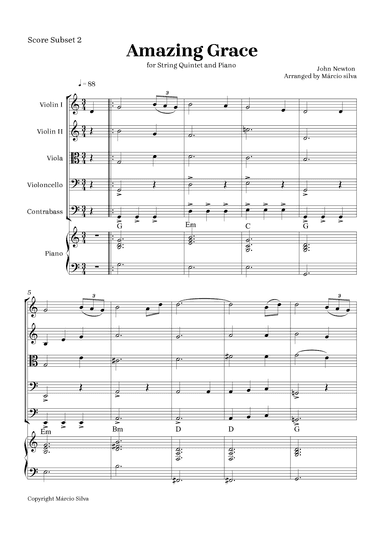Amazing grace (arr. Márcio Silva)