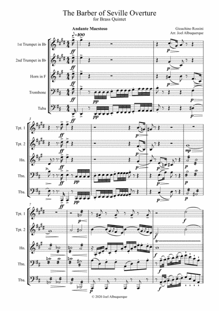 The Barber of Seville - Brass Quintet (arr. Joel Albuquerque)