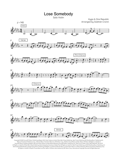 Lose Somebody (arr. Siobhán Cronin)