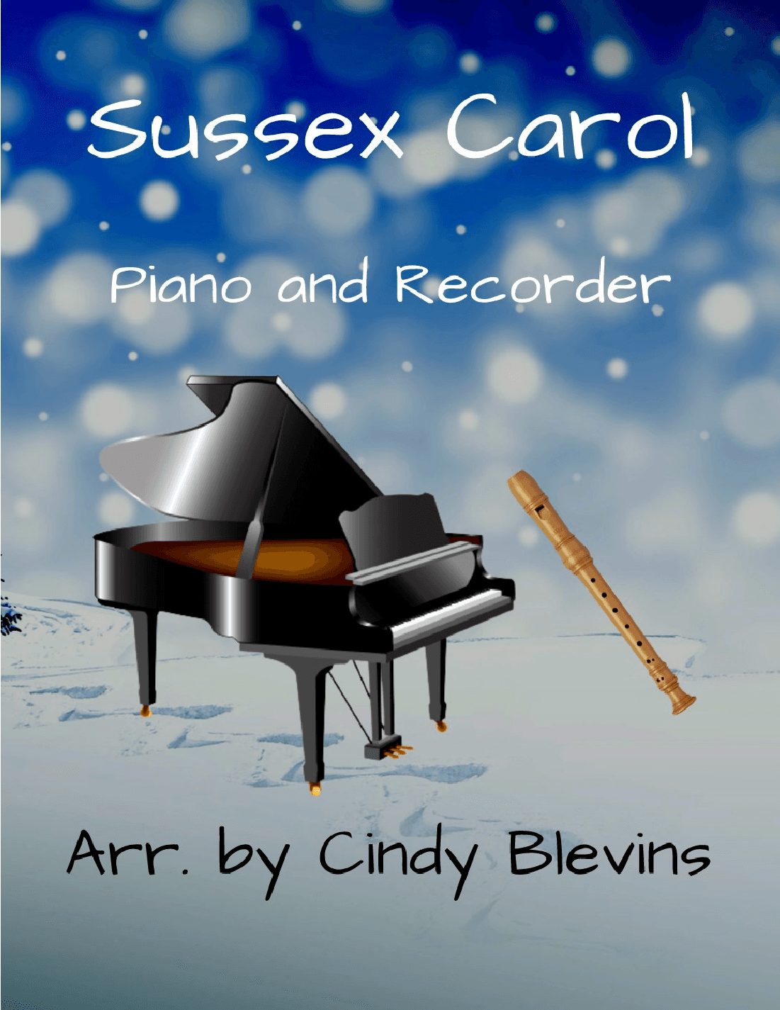 Sussex Carol, Piano and Recorder (arr. Cindy Blevins)