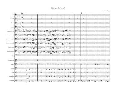 Ojala Que Llueva Cafe (arr. Valentina Ruiz)