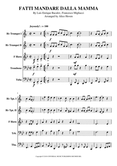 Fatti Mandare Dalla Mamma (arr. Alice Hoven)