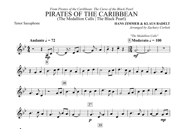 The Medallion Calls (arr. Zachary Corbett)