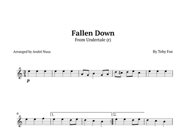 Fallen Down (arr. André Nusa)