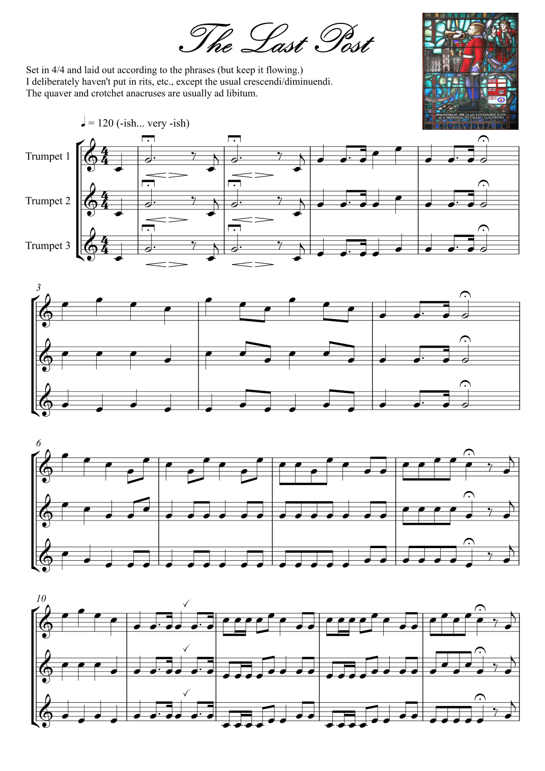 The Last Post - Trumpet/Bugle Trio (arr. Christopher Wilson)